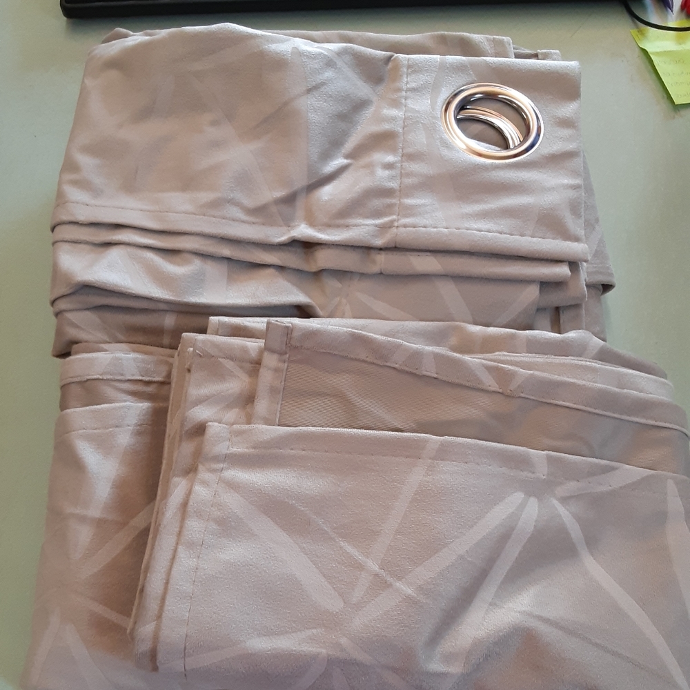 Deconovo Embossed Curtains Taupe